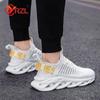 YRZL Men Shoes Comfortable Sneakers Womoen Breathable Couple Running Shoes Mesh Tenis Sport Shoes Size 36-46 Waling Sneakers Men