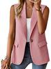 2025 Bestseller Damen Herbst Ärmellos Einfarbig Mehrfarbig Strickjacke Blazer Jacke