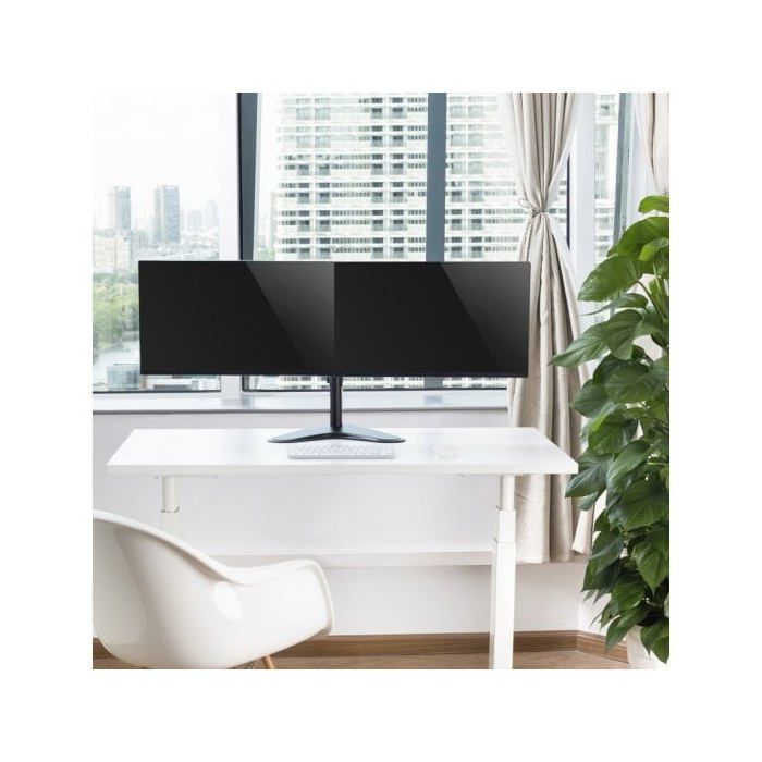 Support de bureau - ewent - ew1536 - 2 écrans jusqu'à 32'' - charge max 16 kg - noir