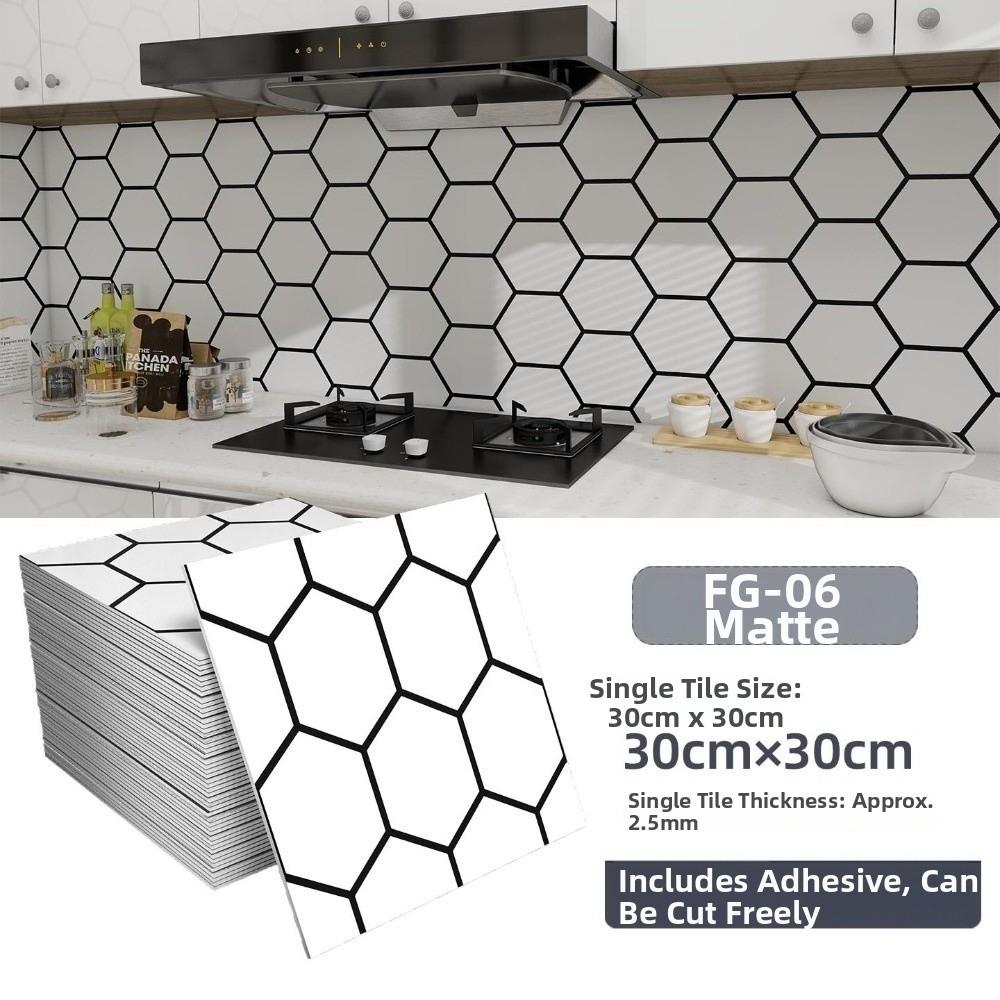10PCS/Set 30x30CM Self Adhesive Wall Stickers Waterproof Peel And Stick Tile Backsplash