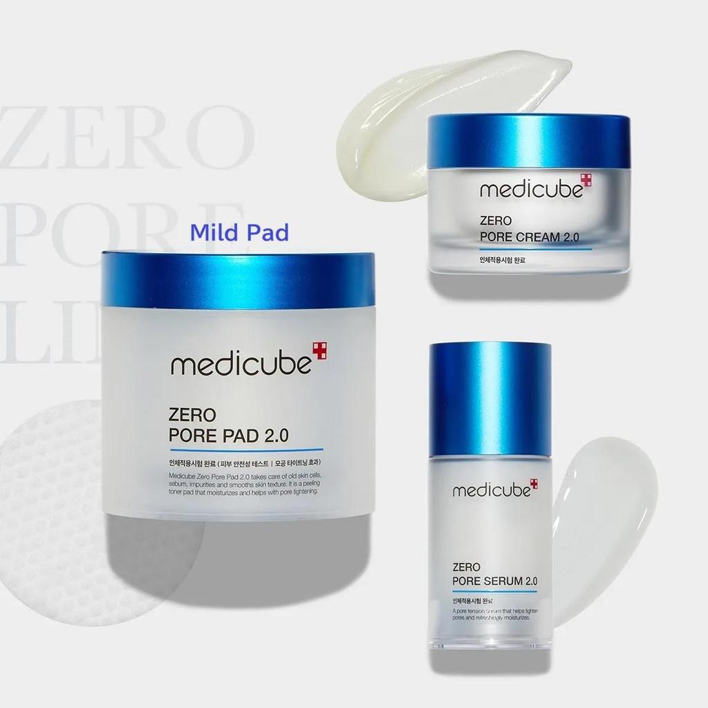 Medicube Zero Pore 3pcs Set Pore Tightening Cream Pad Serum Skincare Kit