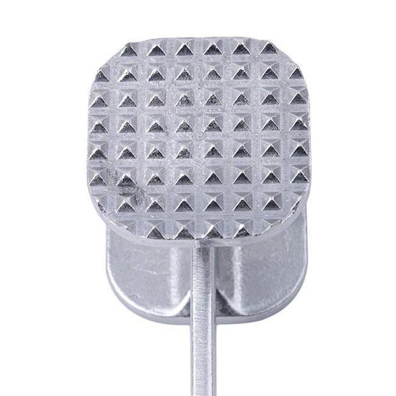 Durable Aluminum Meat Tenderizer Hammer With Dual Sides For Beef And Chicken Preparation