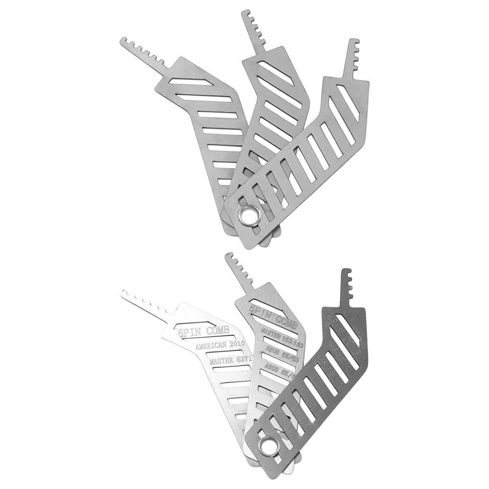 Conjunto de 3 Peças/Conjunto Multifuncional Pentes de Abertura de Fechaduras Cadeado Portátil Conjunto Bombeiro Multiferramenta