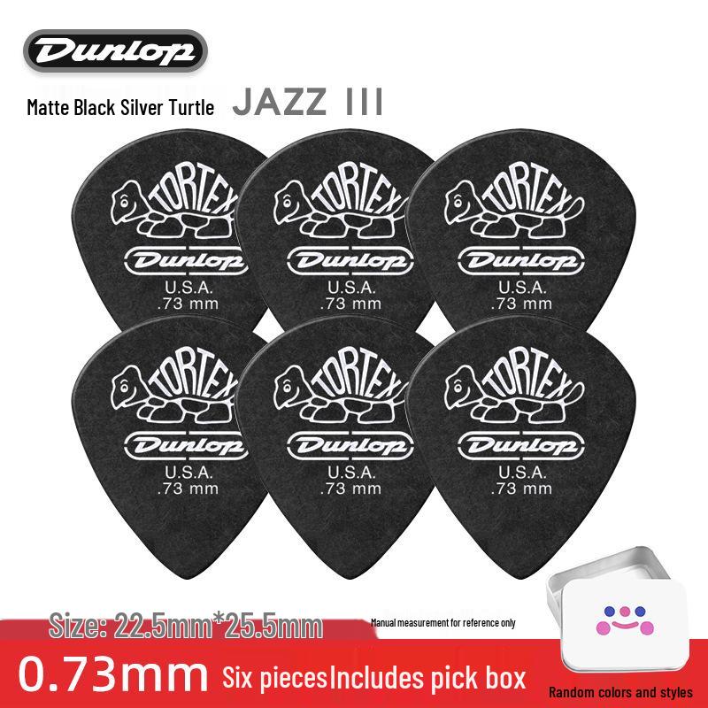 Dunlop Jazz3 Electric Guitar Pick - Genuine Small Turtle Jazz 3-Speed Bass Pick