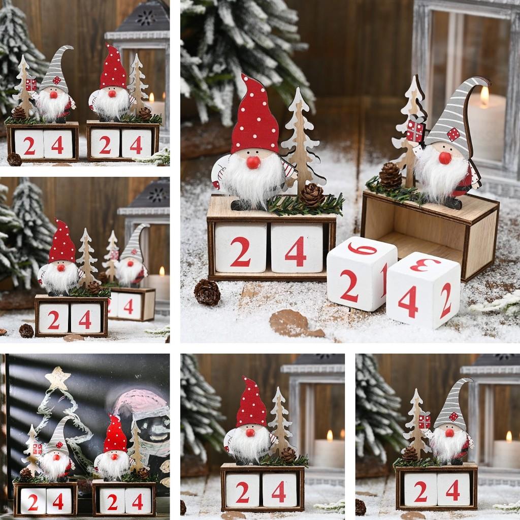 Ornament Christmas Elderly Pinecone Calendar Elderly Xmas Countdown Garnish