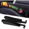 2PCS Car Seat Gap Filler Organizer, Multifunctional Seat Gap Storage Box for Phone Key, Stop Things from Dropping Between Seat and Console, Universal