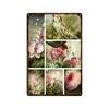 Mfoever Tin Sign Bird Flower Variety Sign Metal Sign Vintage Tin Sign Bar Vintage Wall Decor Bar Club Man Cave Metal Poster