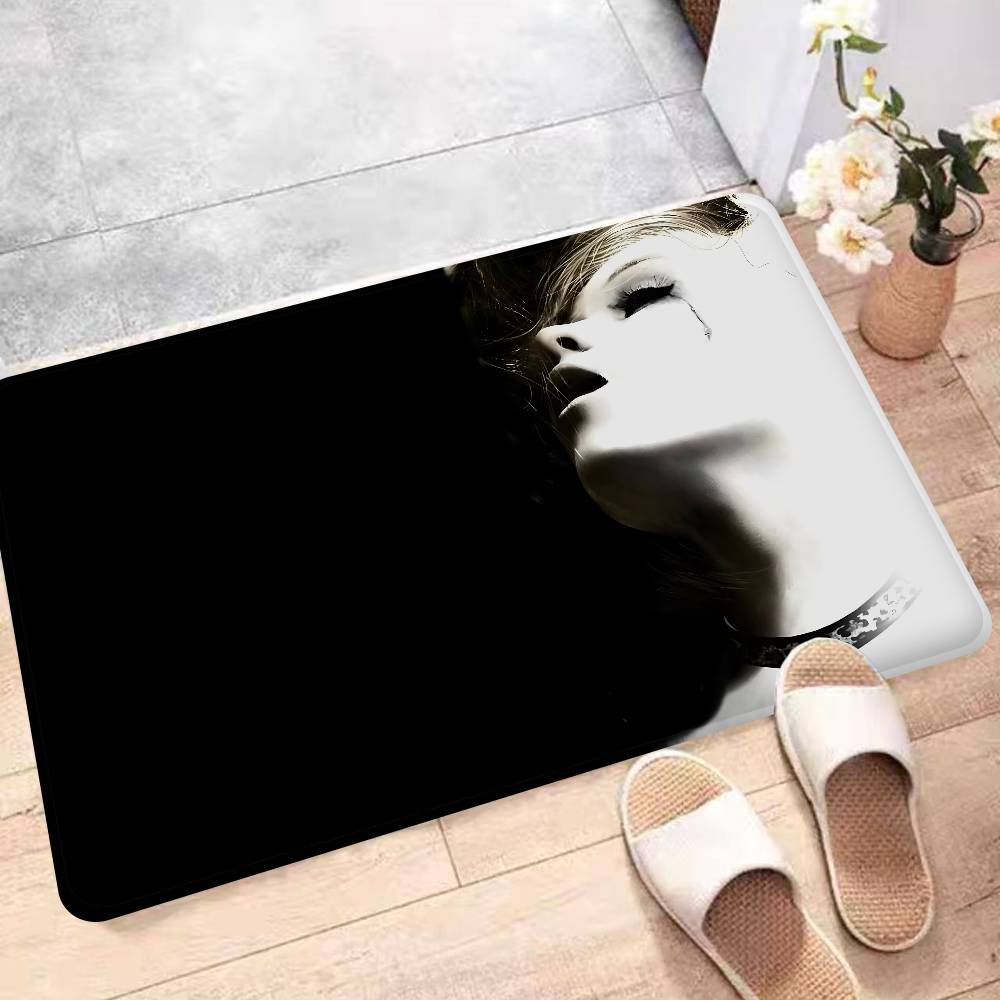Horror Game S-Silent H-Hill Entrance Door Mat Washable Non-Slip Living Room Sofa Chairs Area Mat Kitchen Welcome Doormat