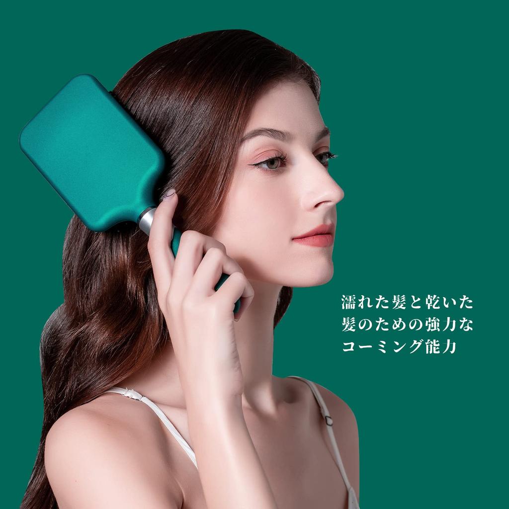 RHOS Haarpaddel, verbessert die Kopfhaut, sowohl bei nassem als auch bei trockenem Haar, Geschenkbürste, Bürste, Qualität, Pflege, Kamm, antistatisch, glatt, Anwendung, Damen, Herren, Geschenk