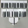 88-Piece Piano Key Set: Black, White, Glossy & Matte Leather Accessories