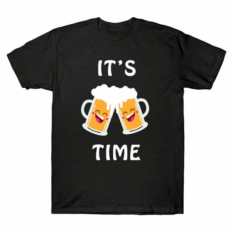 Top Cotton Beer Short Shirt TShirt Tee Sleeve Its Funny Fashion Time