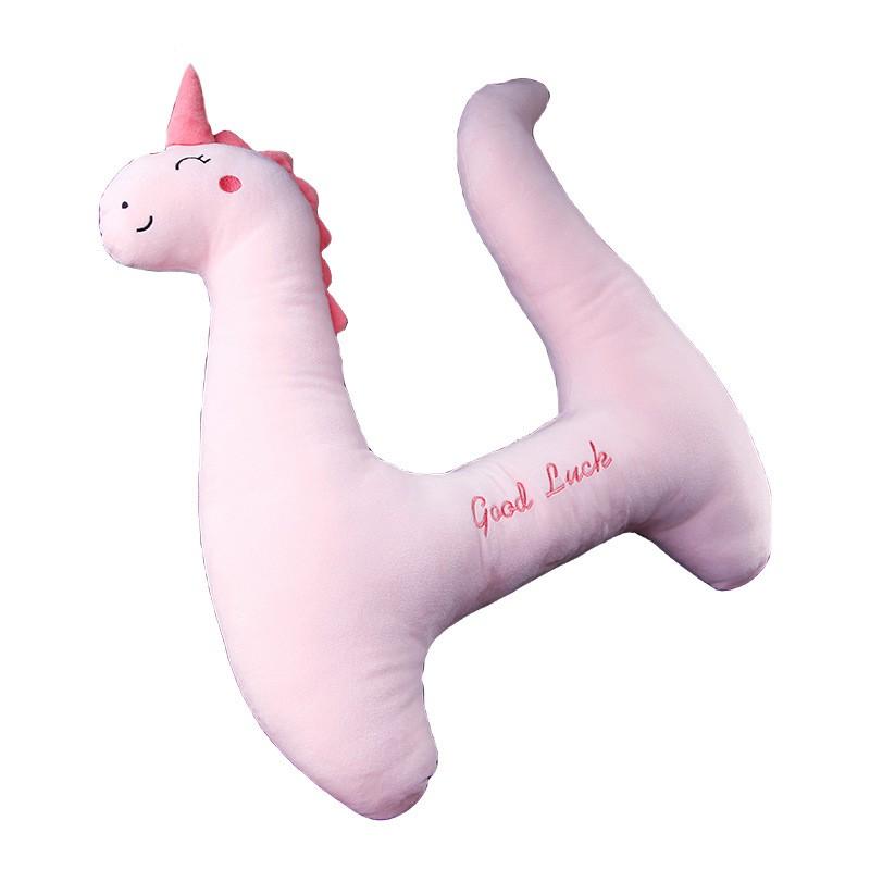 Car Travel Pillow Back Seat Comfort Neck Support Plush Headrest Cushion With Dinosaur Unicorn Duck Design