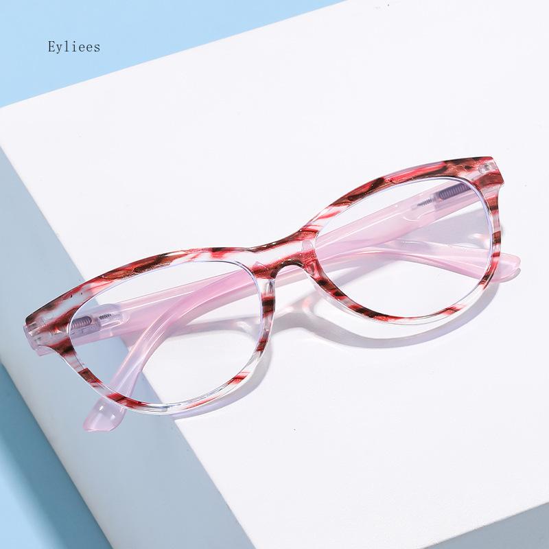 Female's Spectacles Trend Printed Frames Reading Spectacles Male Eye Protection Anti-Blue-Ray Presbyopia Eyeglasses +1.0~+4.0