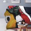 Cartoon Garten Of Banban Blanket Fleece Sofa Throw Blanket Portable Throw Blankets for Bedding Travel Throws Bedspread Quilt
