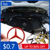 LXY1 Car Sticker 70mm 3D Metal Car Styling Engine Hood Badge Decor Sticker for Mercedes Benz E C G M S A B Class W176 W204 W212 GLC C