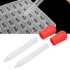 2pcs Multifunctional Transfer Pipette Silicone Calibrated Liquid Dropper for Laboratory DIY ArtRed