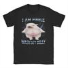I Am Pibble Wash My Belly Men Womens T Shirts Clean My Belly Meme Funny Tees Crewneck TShirts 100 Cotton Plus Size Clothing