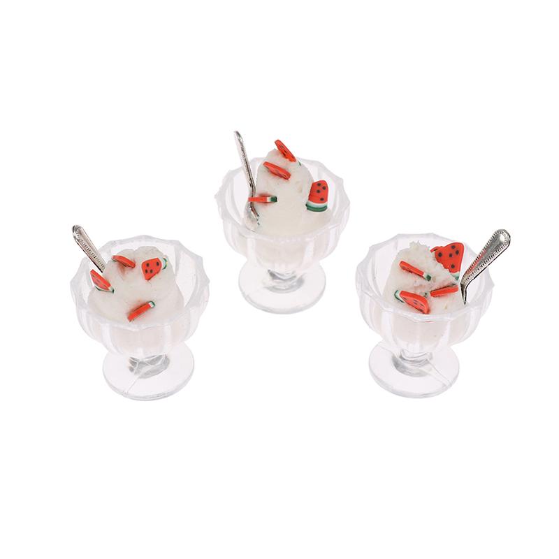 1:12 Poppenhuis Miniatuur Mini IJscoupes Model Doe-het-zelf Speelgoed Voedsel Accessoire