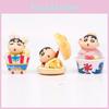 Crayon Shinchan Snack Time Series Dessert Ice Cream Pvc Model Figurine Cake Display Blind Box Toy