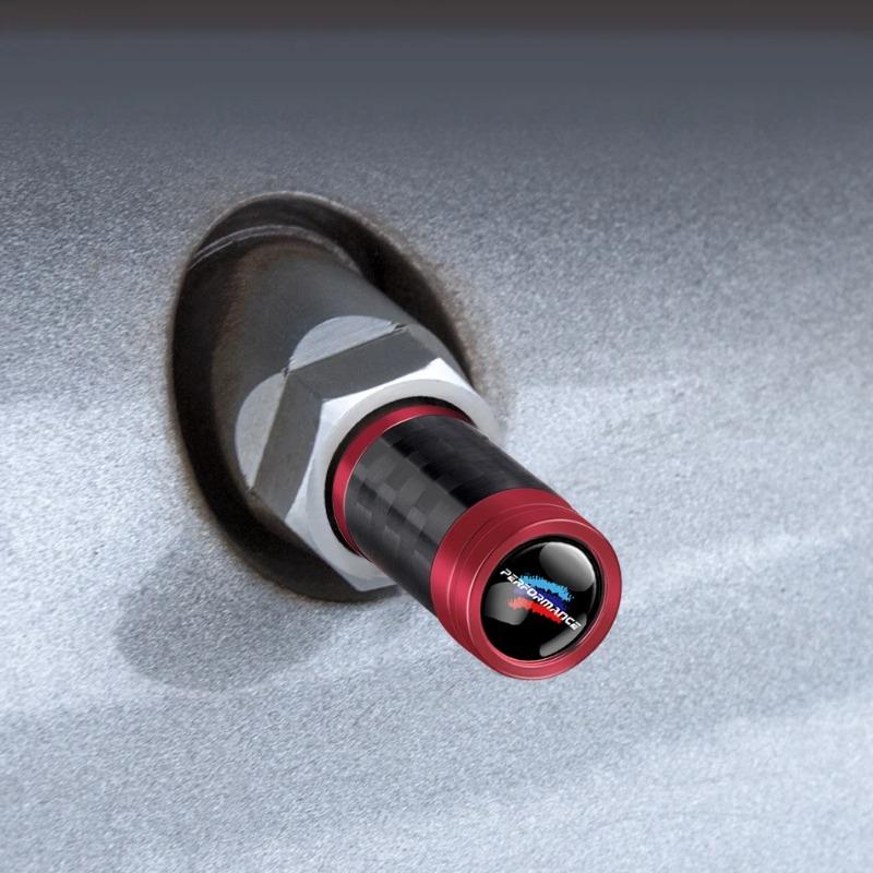 4 Stück Rad-Reifenventilkappen Auto-Reifenventilschaftabdeckung Außendekorzubehör Für BMW M M3 M5 F10 F30 F20 E28 E36 Performance X1 X2