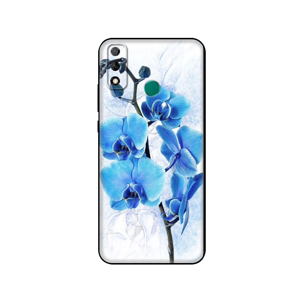 Black Tpu Case For Huawei Y9S Y6S Y8S Y5P Y7P Y8P Case For Huawei Y5 Lite Prime 2018 Y6 2019 Cover Orchid Flowers Colorfu