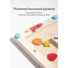 Wooden Color Shape Magnetic Maze Magnetic Sorting Travel Board Montessori Puzzle Toy Educational Learning for Age 3+ Fine Motor