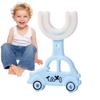 Yulokdwi U-Shaped Silicone Toothbrush, Toddler Toothbrush | Full Mouth Toothbrush with Soft Silicone Bristles, Oral Care for Boys, Girls, Kids, and To