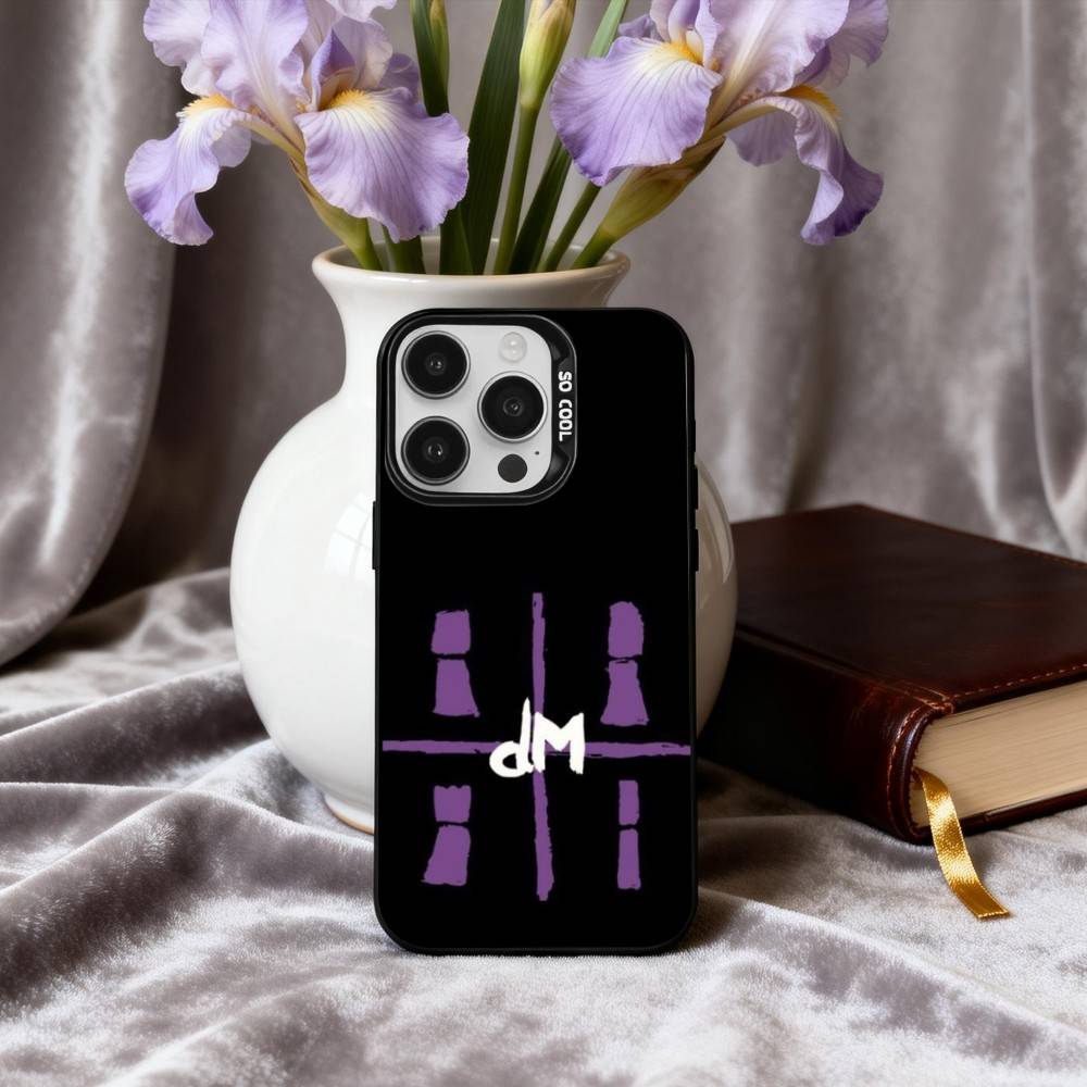 D-Depech-H COOL B-Band-D M-Mode Phone Case For iPhone17,16,15,14,13,12,11 Plus,Pro Max Black Candy silver phone case