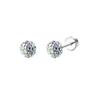 2PCS/Set Stainless Steel Heart Moon Earbone Stud Screw Ball Stud Earrings for Women Fashion Ear Tragus Cartilage Body Piercing