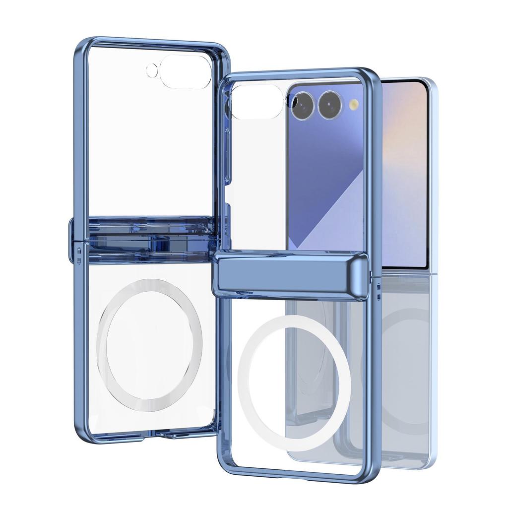 Samsung Z Flip7 Case: Spring Hinge Shell, Flip6/5 Compatible, Magnetic Wireless Charging Protective Cover.