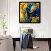 New Arrival 5D DIY Full Circle Diamond Painting "Sunflowers and Elephants" Embroidery Cross Stitch Home Decor Gift
