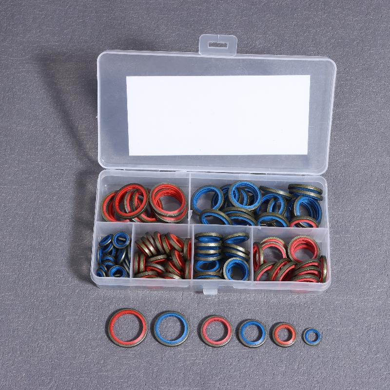 

Набор уплотнительных шайб для сливной пробки 100/245 шт. Набор уплотнительных прокладок M6 M8 M10 M12 M14 M16 M18 M20 M22 M24 M27 M30