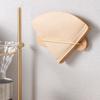 Platzsparender Kaffeefilterhalter Wandmontiertes Holz-Aufbewahrungsregal Küche