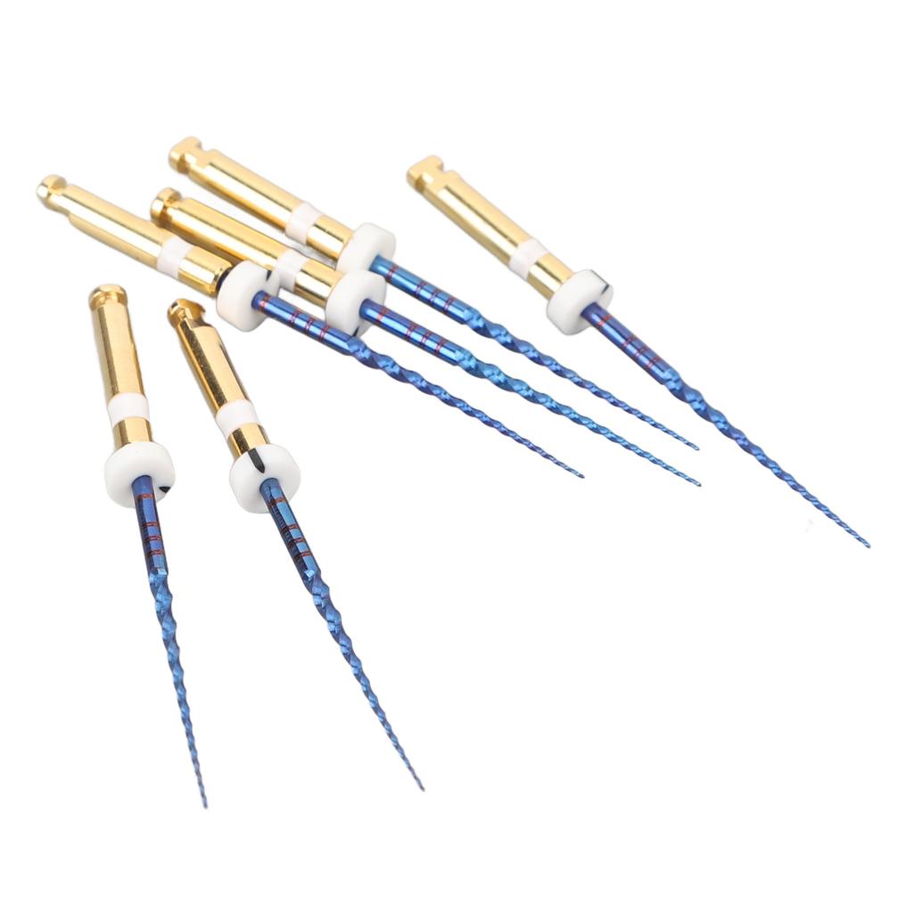 6pcs S2 Endodontic Files Large Tapered Professional Portable Metal Endo Files for Home 1in