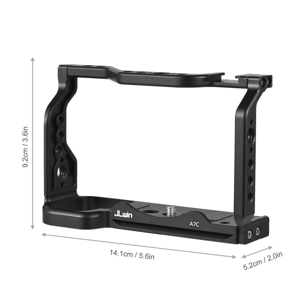 JLwin Protective Camera Cage Aluminum Alloy with Quick Release Plate Cold Shoe Mount Magnetic