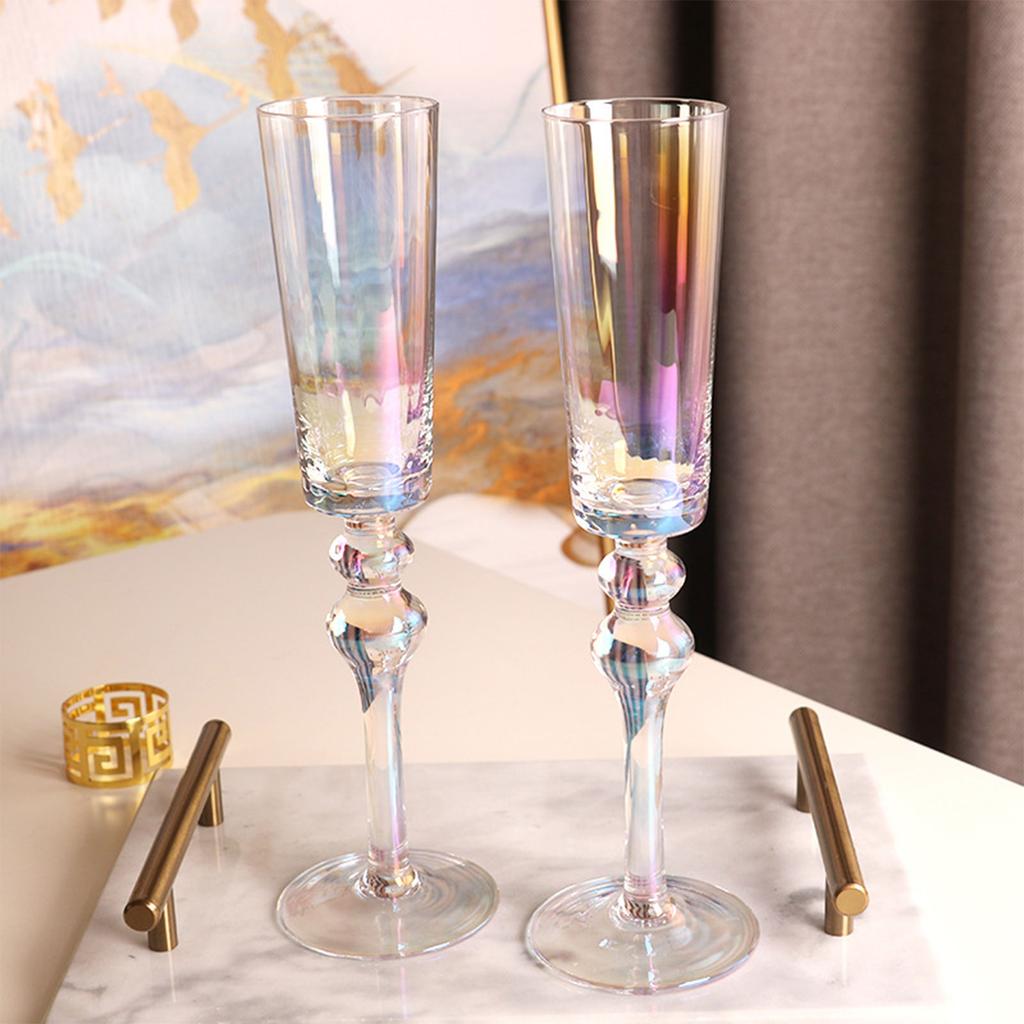 Champagne Flutes Beer Glass Goblet Crystal Sparkling Wine Glass Gift for Adults