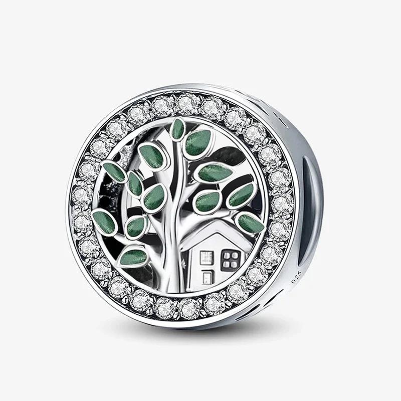 Copper Metal Cactus Tree of Life Butterfly Safety Charm Bead Components Bead Components Do It Yourself Bracelet High Quality Fine Jewelry Craft