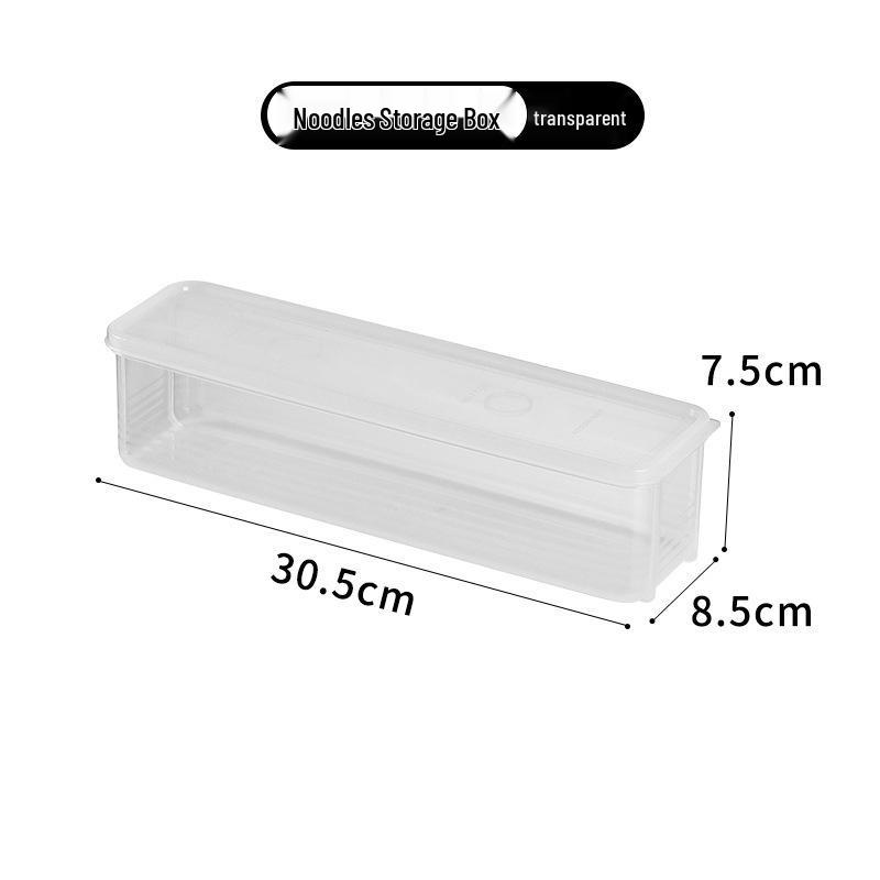 Large Capacity Spaghetti Storage Box - Rectangular, Long-Strip Noodle Keeper