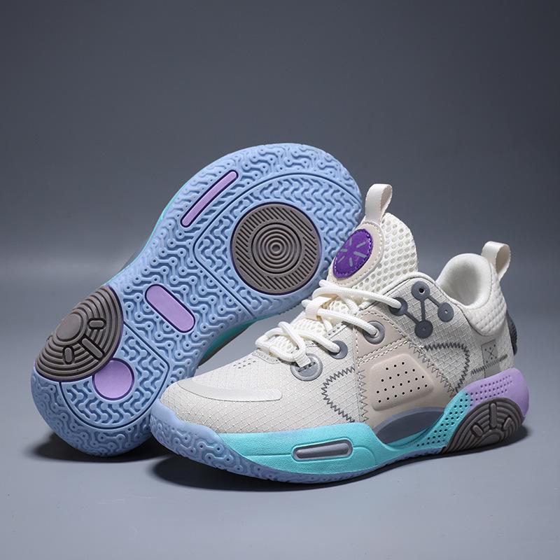 Sneakers Classmate Training Shoes Boys Running Shoes Middle and Older Children Professional Youth Basketball Shoes Children Elementary School Students