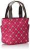 WACHIFIELD T2O Lightweight Tote Bag for Synthetic Perfect for Dayan Cat Water-Repellent Women, Leather, Commuting, Design, WTSK-02 (Pink)