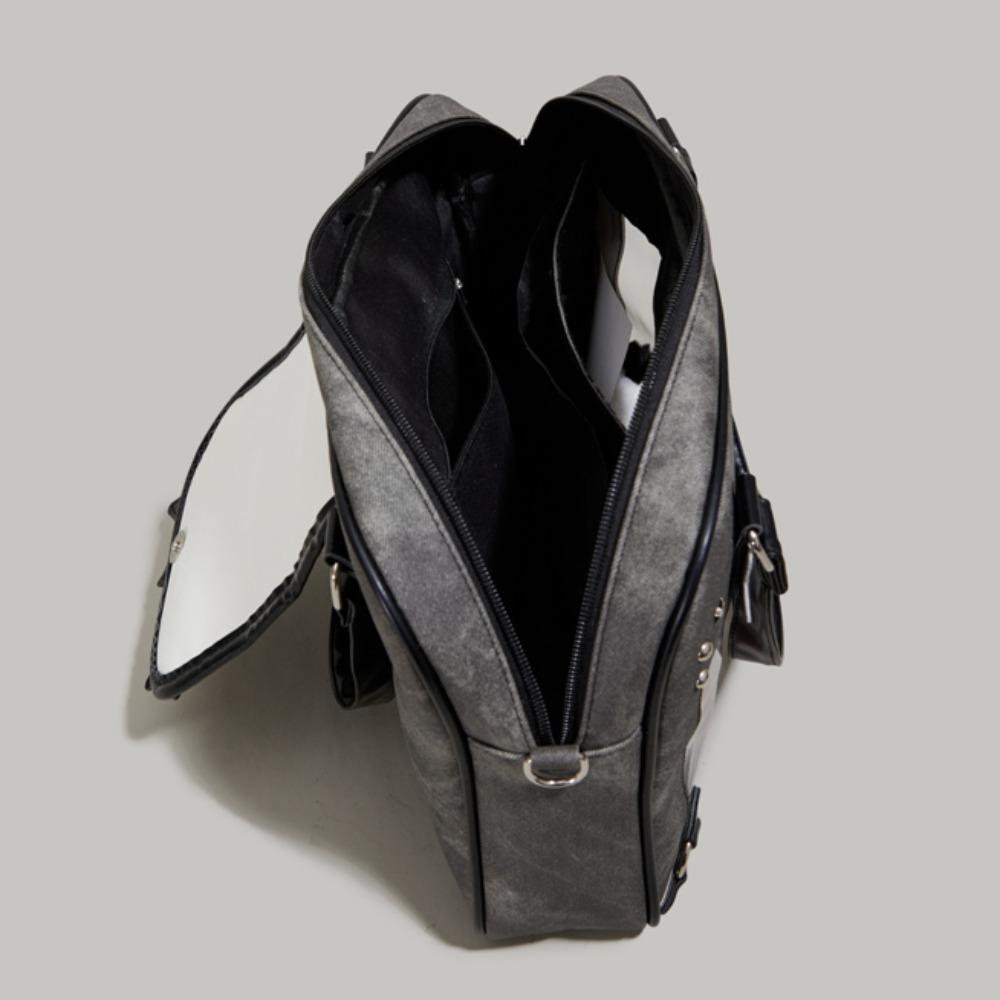 Star Decoration Shoulder Ita Bag Denim Y2K Anime Display Bag Goth Transparent Pocket  Daily