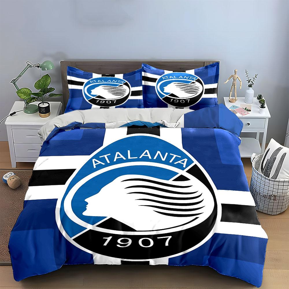 Set Biancheria da Letto Blu Atalanta 1907 Set Copripiumino Copripiumino Federe (1 * Copripiumino 2 * Federe, senza piumino)