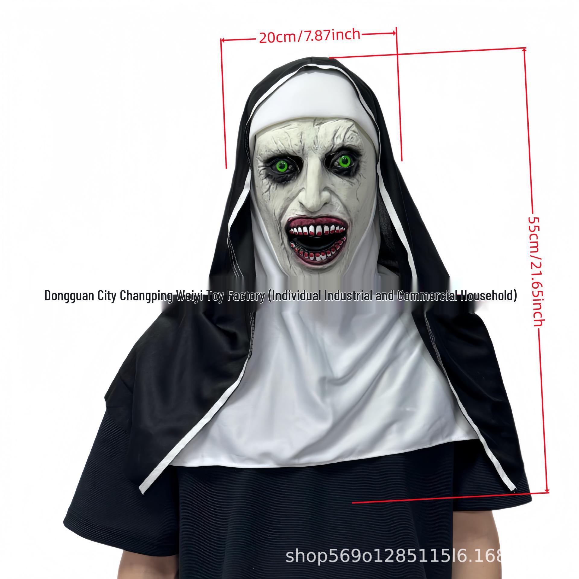 Halloween Horror Nun Mask - Conjuring 2 Ghost Face