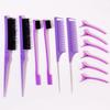 12pcs barber styling comb set, equipped with 6 styling clips, suitable for home hairdressing,special for real hair wigs