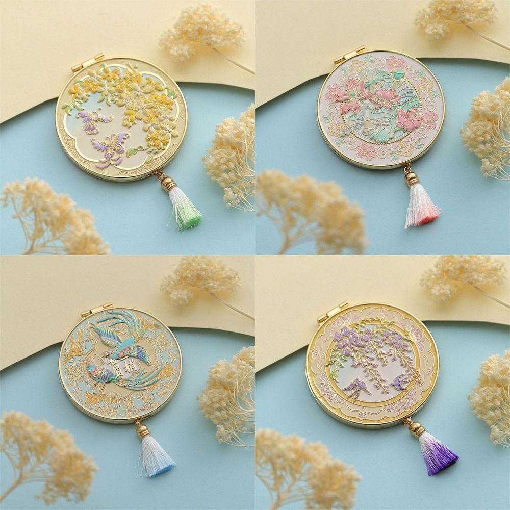 Faltbarer Kosmetikspiegel Chinesischer Stil Handspiegel Kreativer Kosmetikspiegel Souvenirs für Touristen