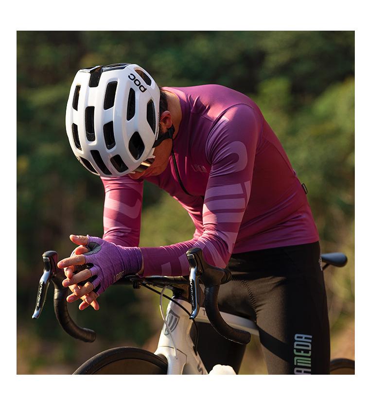 Lampada Men's Pro Cycling Jersey - Long Sleeve, Breathable, Tight-Fit for Spring/Autumn.