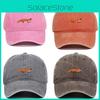 Fox Embroidered Cap With Breathable Cotton Material For Sunshade In All Seasons