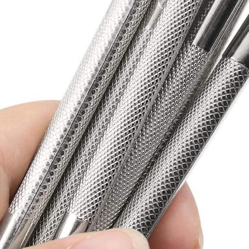 Lederstempel Druckwerkzeugsatz Legierungsstempel Schlagstempelset Schnitzen Sattelherstellungswerkzeuge für Lederhandwerk DIY Kunstwerk