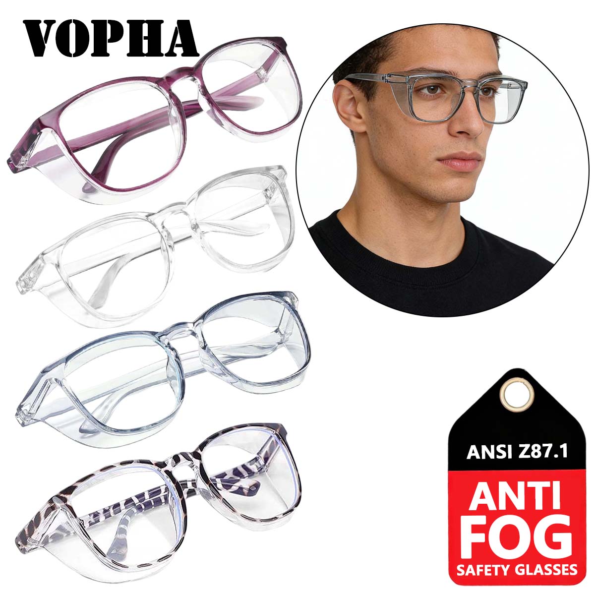 

safety glasses old style amazon safety glasses side shields anti fog leopard&purple&blue&clear womens goggles HM9