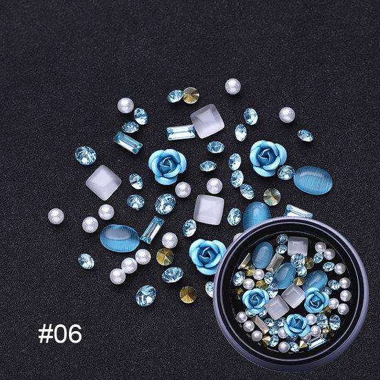 Glitter Rhinestones Nail Art Sequins Patch Mixed Manicure Decoration